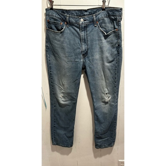 Levi's Other - Levi's 514 W 38 L 30 Blue Relaxed Fit Distressed Jeans